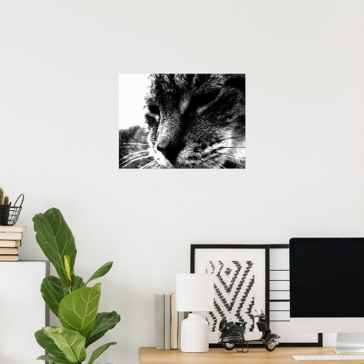 幽霊猫 ポスター (ホームオフィス)