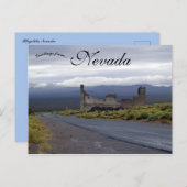 幽霊町の流紋岩ネバダ ポストカード (正面/裏面)