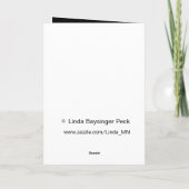 幽霊白いスクロールボーダー カード (裏面)