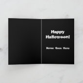 幽霊白いスクロールボーダー カード (内部)