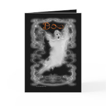 幽霊白いスクロールボーダー