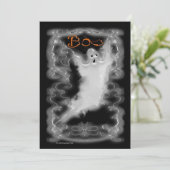 幽霊白いスクロールボーダー 招待状 (スタンド正面)