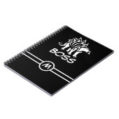 幽霊白ステゴサウルスのスパイク恐竜 ノートブック (左側)