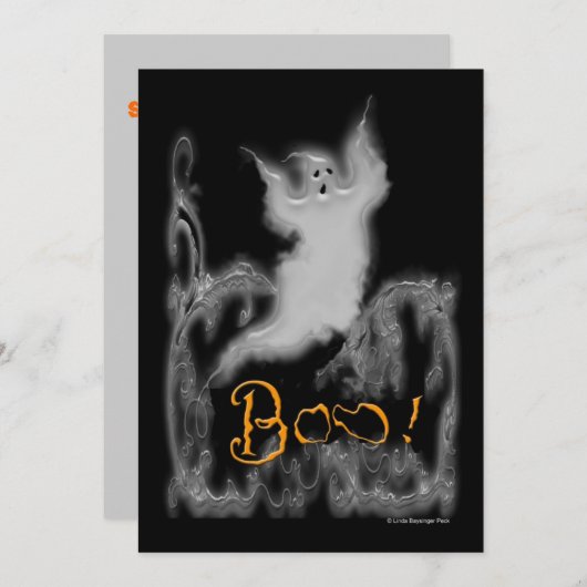 幽霊白巻 招待状 (正面/裏面)