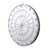 幽霊白無地の色 ダーツボード (正面右)