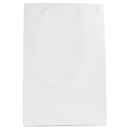 幽霊白無地の色 ミディアムペーパーバッグ