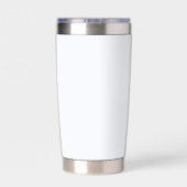 幽霊白無地の色 保温保冷タンブラー (背面)