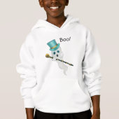 幽霊着用間抜けトップハット保持スカル杖 (正面)