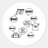 幽霊研究者 ラウンドシール (正面)