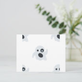 幽霊絵文字 ポストカード (スタンド正面)