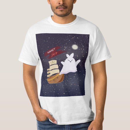 幽霊船のハロウィンTシャツ Tシャツ (正面)