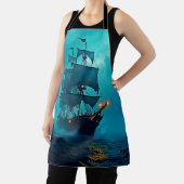 幽霊船オンザストーミーシーズデザイン エプロン (インサイチュ)