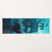 幽霊船オンザストーミーシーズデザイン ヨガマット (裏面(横))