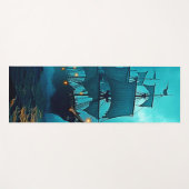 幽霊船オンザストーミーシーズデザイン ヨガマット (正面(横))