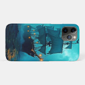 幽霊船オンザストーミーシーズデザイン Case-Mate iPhoneケース (裏面(横))