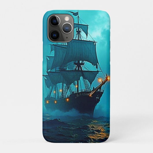 幽霊船オンザストーミーシーズデザイン Case-Mate iPhoneケース (裏)