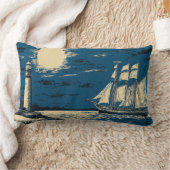 幽霊船ニアライトハウスピロー ランバークッション (ブランケット)