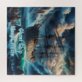 幽霊船メアリー・セレステー海の謎 ジグソーパズル (横)