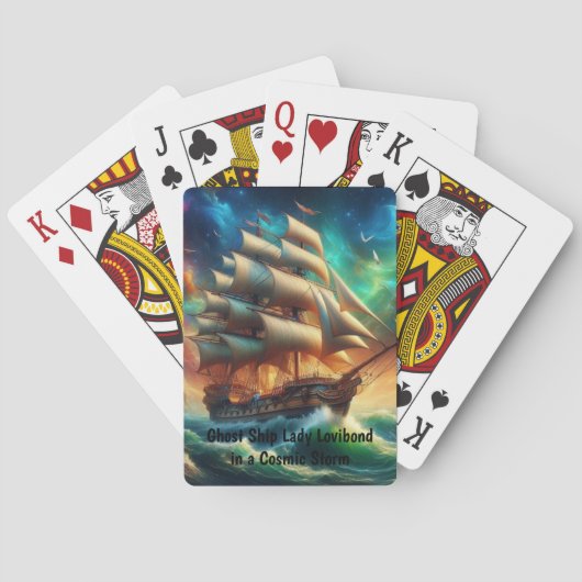 幽霊船レディーロビボンドの宇宙の嵐 トランプ (裏面)