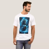 幽霊船、海賊船、霧に包まれた船、フライ Tシャツ (正面フル)