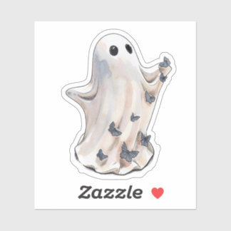 幽霊蝶のハロウィン シール
