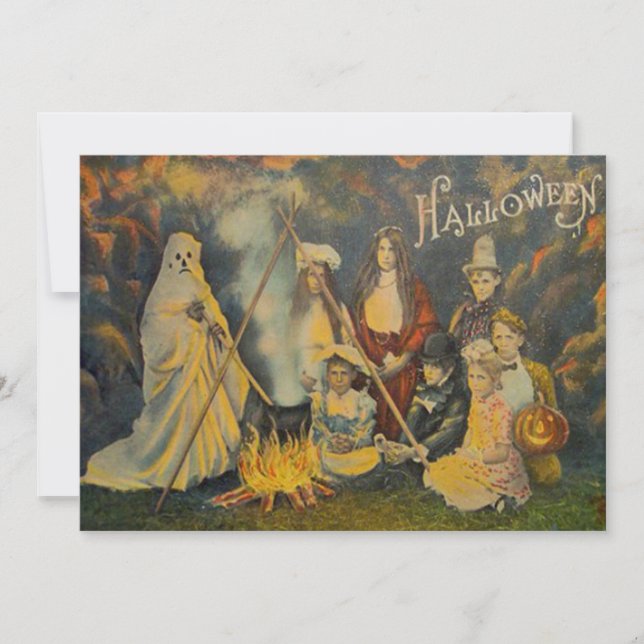 幽霊衣装の子供カウボーイトリックまたは治療 (正面)