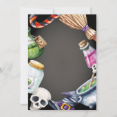 幽霊誕生日幽霊のよく出るハウスハロウィン不気味 招待状 (裏面)