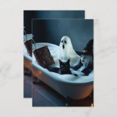 幽霊読のバスタブと黒猫のバブル セーブザデート (正面/裏面)