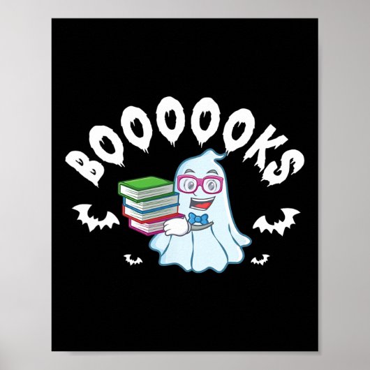 幽霊読の書籍ハロウィーンの先生衣装 ポスター (正面)