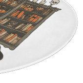 幽霊読ズブック猫好きハロウィーン カッティングボード (角)