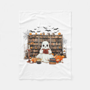 幽霊読ズ本書本先生ハロウィンコスト フリースブランケット