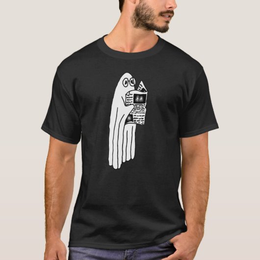 幽霊読新聞 Tシャツ (正面)