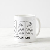幽霊進化 コーヒーマグカップ (正面右)
