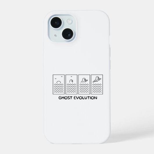 幽霊進化 iPhone 15ケース (裏面)
