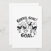 幽霊遊のサッカーの試合 招待状 (正面/裏面)
