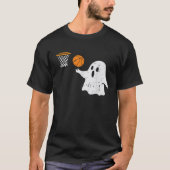 幽霊遊のバスケットボールハロウィーンの衣装スポーツ Tシャツ (正面)
