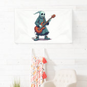 幽霊遊ズGuitar – 音楽不気味ハロウィーンTee 横断幕 (インサイチュ)