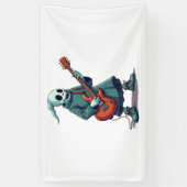 幽霊遊ズGuitar – 音楽不気味ハロウィーンTee 横断幕 (縦)