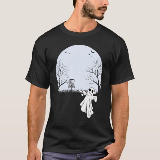 幽霊遊ディスクのハロウィーンの衣装 Tシャツ (正面)