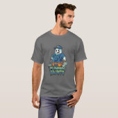 幽霊配管工の面白い配管工ハロウィンコスチューム Tシャツ (正面フル)