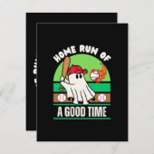 幽霊野球選手ハロウィン エンクロージャーカード (正面/裏面)