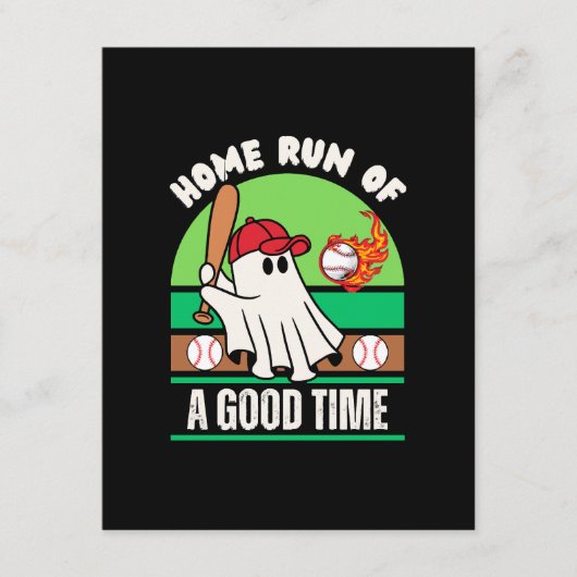 幽霊野球選手ハロウィン エンクロージャーカード (正面)