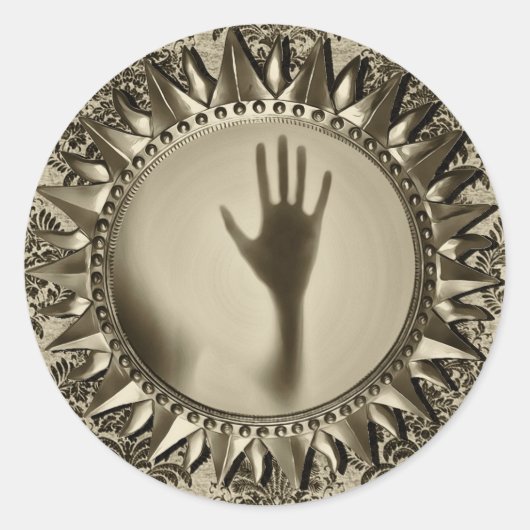 幽霊鏡シール ラウンドシール (正面)