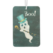 幽霊間抜け顔インスカイブルートップハットスカル杖 カーエアーフレッシュナー (裏面)