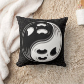 幽霊陰陽白黒 クッション (ブランケット)