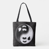 幽霊陰陽白黒 トートバッグ (裏面)