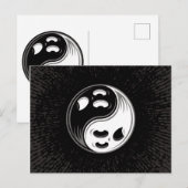 幽霊陰陽白黒 ポストカード (正面/裏面)