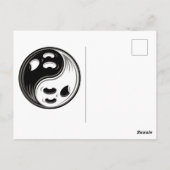 幽霊陰陽白黒 ポストカード (裏面)