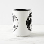 幽霊陰陽白黒 マグカップ (中央)