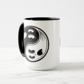 幽霊陰陽白黒 マグカップ (正面左)